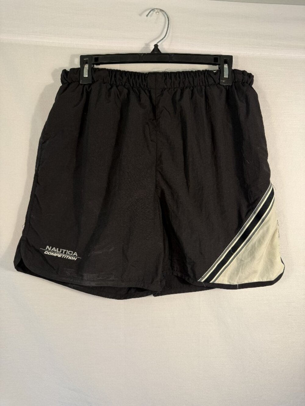 Nautica Competition Men M Black Swim Trunk Shorts